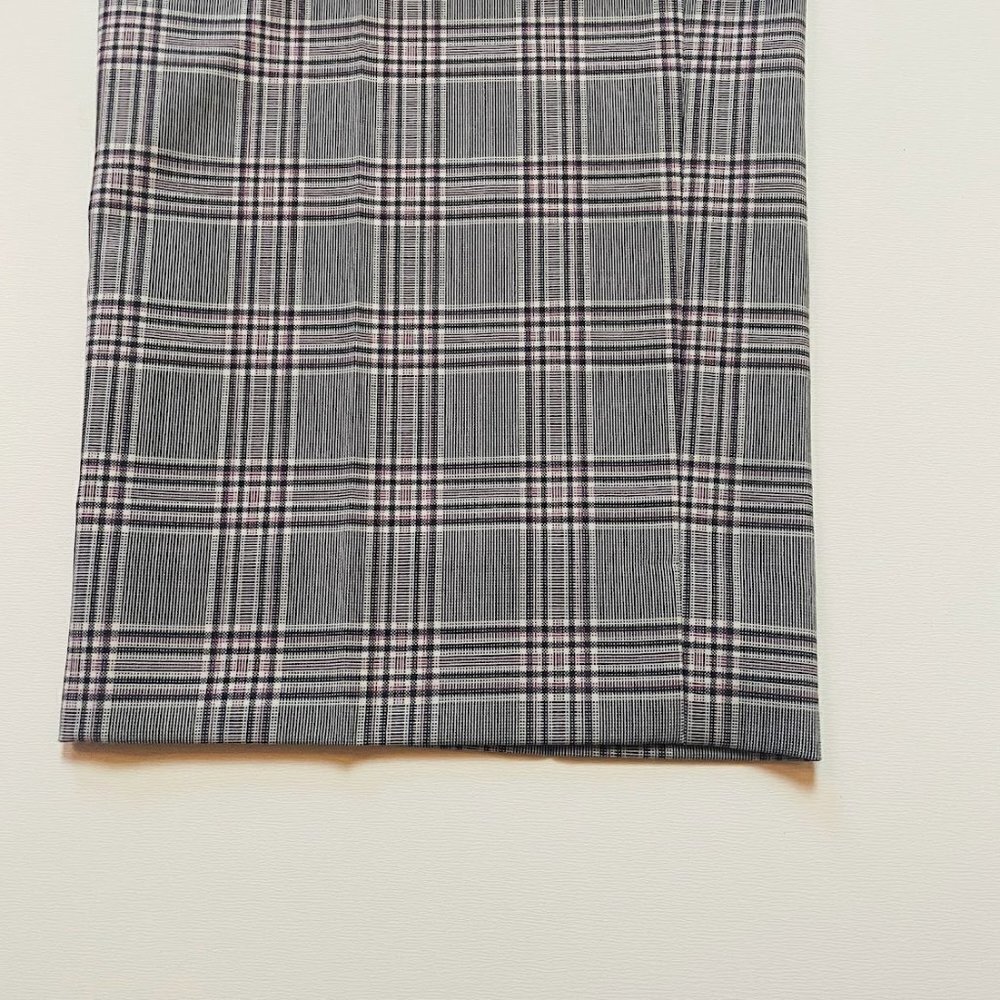 Banana Republic Gray Plaid Straight-Leg Pants - Picture 4 of 10